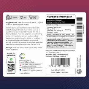 Cranberry met vitamine C
