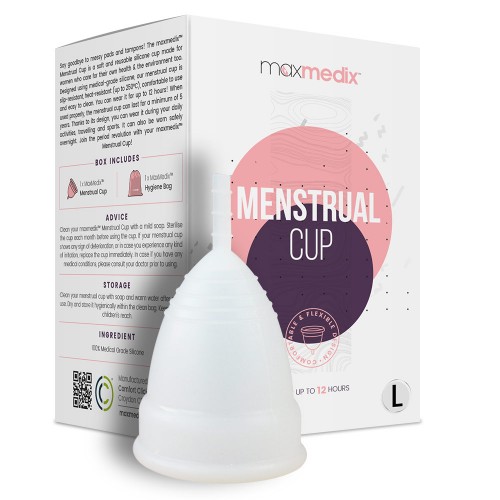 maxmedix siliconen menstruatiecup -  Small en large size - Herbruikbare cup voor ongesteld